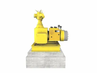 Centrifugal Pump Model Low-poly 3D model