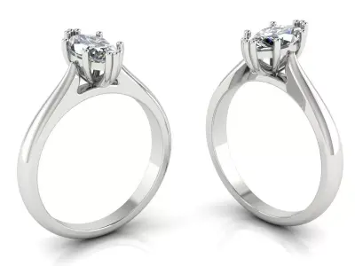 Gold ring  Jewelry 3D print model