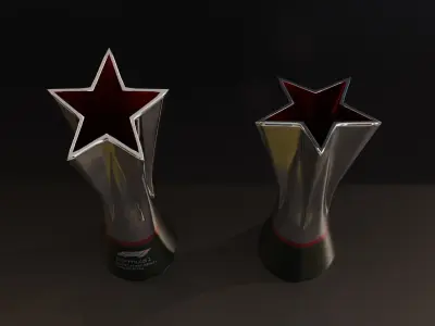 F1 Trophy - Heineken Sponsor Low-poly 3D model