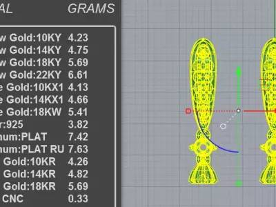 Luxury Pearl Drop Earrings Diamond Elegance 3D print model