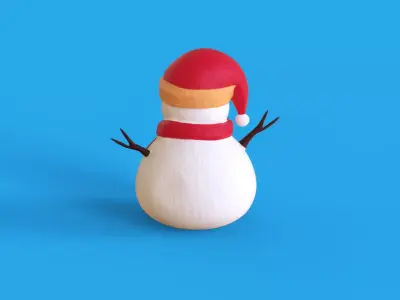 Snowman 3D print model