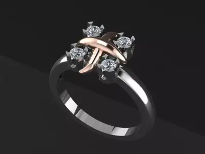 Ring Tiffany  3D print model