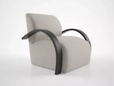 J Robert Scott Hampton Armchair 3D model