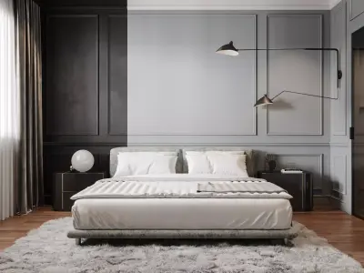 Bedroom interior scenes 3D model order
