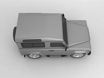  2007 Landrover Defender SUV 3D model