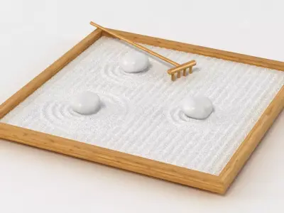 Table Zen Garden 2 3D model