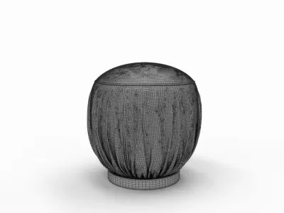 Grey Stool Free 3D model