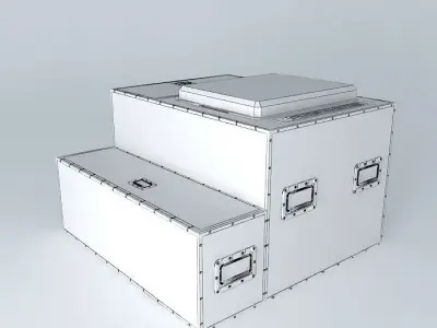 flightcase kitchen for Jeep Free 3D model