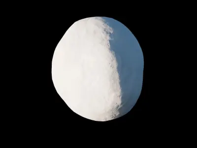 Snowball Low-poly 3D model