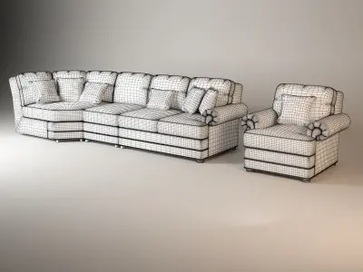  Thomasville  Ashby Sofa 3D model