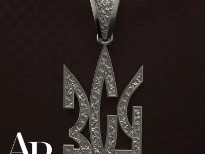 Ukrainian Trident 3D print model