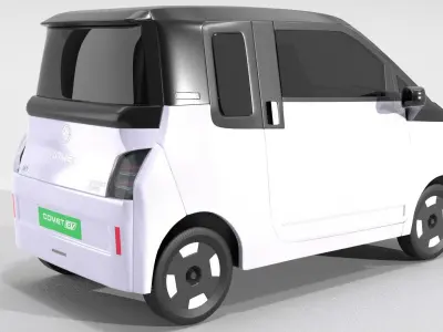 MG Comet Electrick Car White 3D model