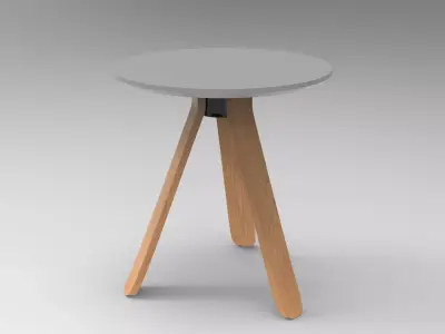 Ocean Table Low-poly 3D model