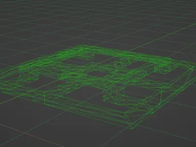 3d printable illusion panel Free low-poly 3D model