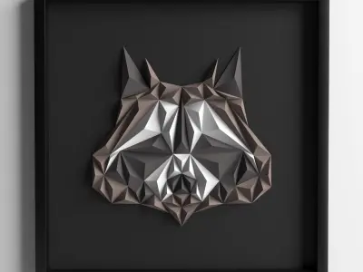 Embossed frame Free low-poly 3D model