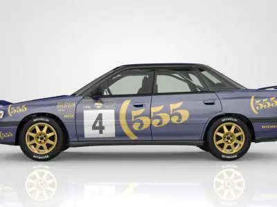 Subaru Legacy RS Rally 1990 3D model