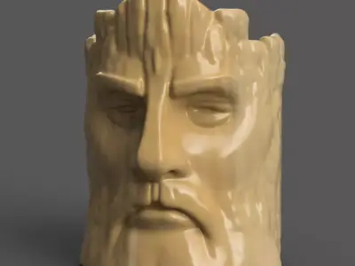 Tree Face Planter  STL for Vase Urn Candy Dish 3D print model