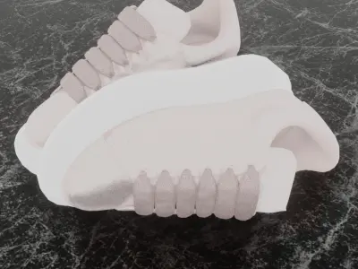 ALEXANDER MCQUEEN 3D SHOES - PINK GLITTER Low-poly 3D model