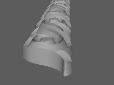 Central decor ornament for furniture 3D model 66
