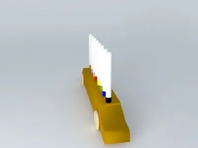 Pen Car Free 3D model