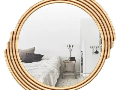 Gold Decorative Mirror - Eichholtz Cesario 112525 3D model