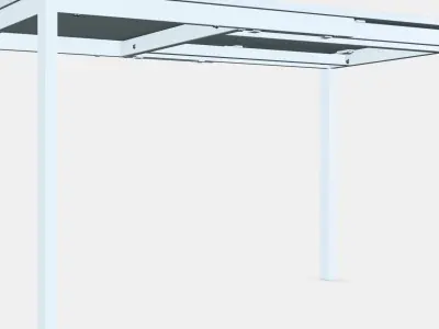 VANGSTA Extendable table 1 Low-poly 3D model