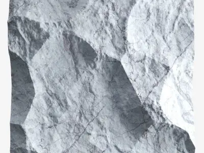 370-RockPanel piece of rock 3D model