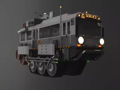 SCI-FI BUS concept 3D model