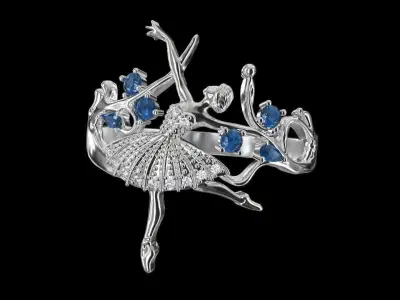 Ballerina Ring  3D print model