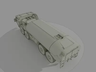 IDF M977 Oshkosh tanker 3D print model