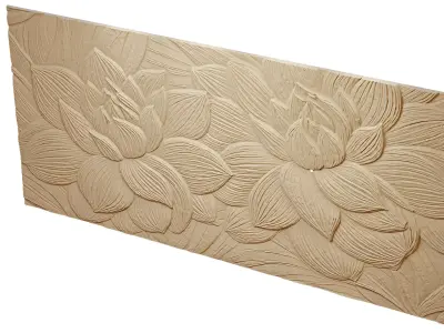 Modern Relief Wall Mural Decor CNC 3D Print 09 3D model