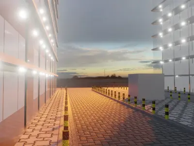 The H tower 3D model