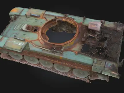 Rusting Remnants  Echoes of a Forgotten Past 3D model