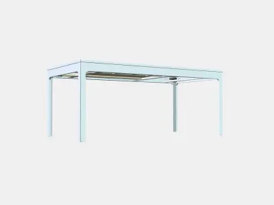 EKEDALEN Extendable table 3 Low-poly 3D model