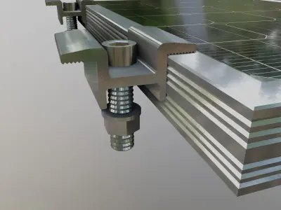 2-Solar Panel 10Wp 345x260x20mm 3D model