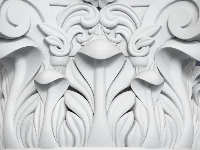 Corinthian Column 007 3D model