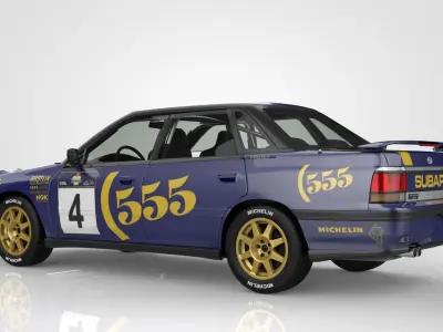 Subaru Legacy RS Rally 1990 3D model