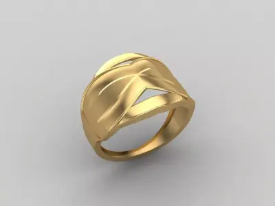 Women Ring Plain Ring Ready STL 3DM Models Womens Rings 3D print model 63