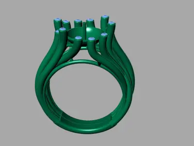 pearl ring 3D print model