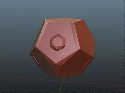 dedecahedron box with hinge  3D print model