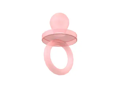 Pacifiers Decoration v1 004 Low-poly 3D model