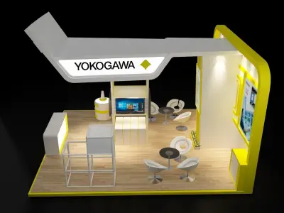 Booth Exhibition Stand a222 3D model