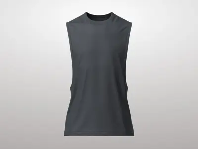 Tank Top 3v Low-poly 3D model