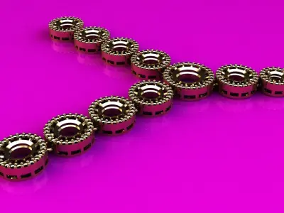 Jewellery Collection 1 BY 1 JOIN NECK LESS PANAEN 3D print model