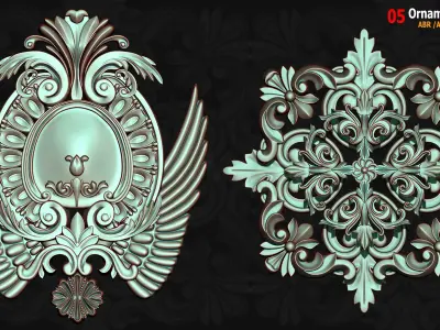 05 Ornament ABR-Alpha-3D Model  3D model