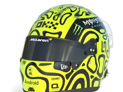 F1 Lando Norris Helmet 2024 3D model