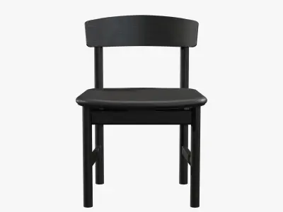 Mogensen Chair Model-3236 Black lacquered Low-poly 3D model