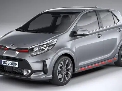 Kia Picanto GT line 2021 3D model