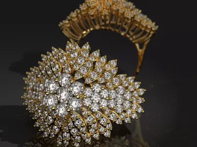 WEDDING RING LUXURY 3D print model