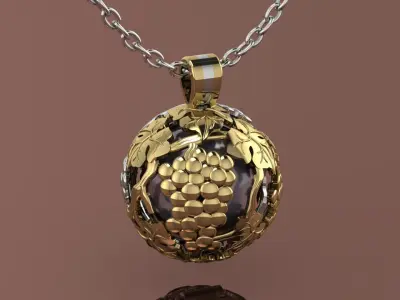 Pendant Sphere Pearl 3D print model